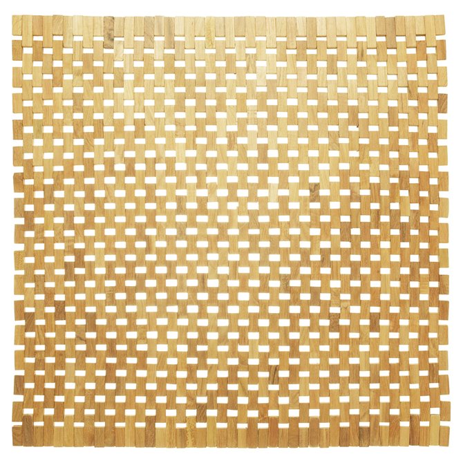 Sealskin - Woodblock Badmat 60x60 cm Teak Lichtbruin