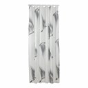 BIRDS CURTAIN 180CM BLA WHI TEXTILE HELEMAAL