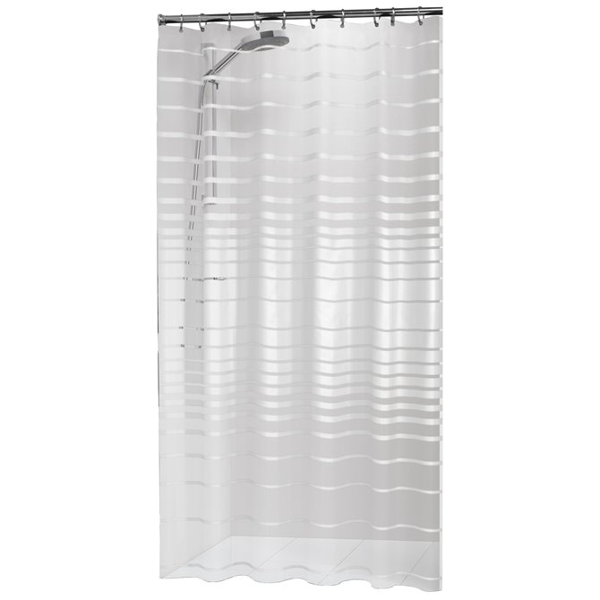 Colour 180 x 200 cm B x H White Sealskin Textile Shower Curtain Madeira 